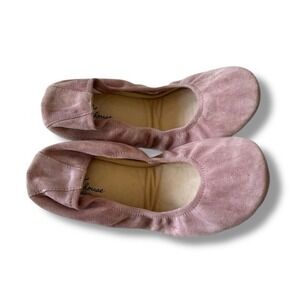 The Storehouse Flats Pink Suede Size 10 Women's Ballet Style Slip On Foldable